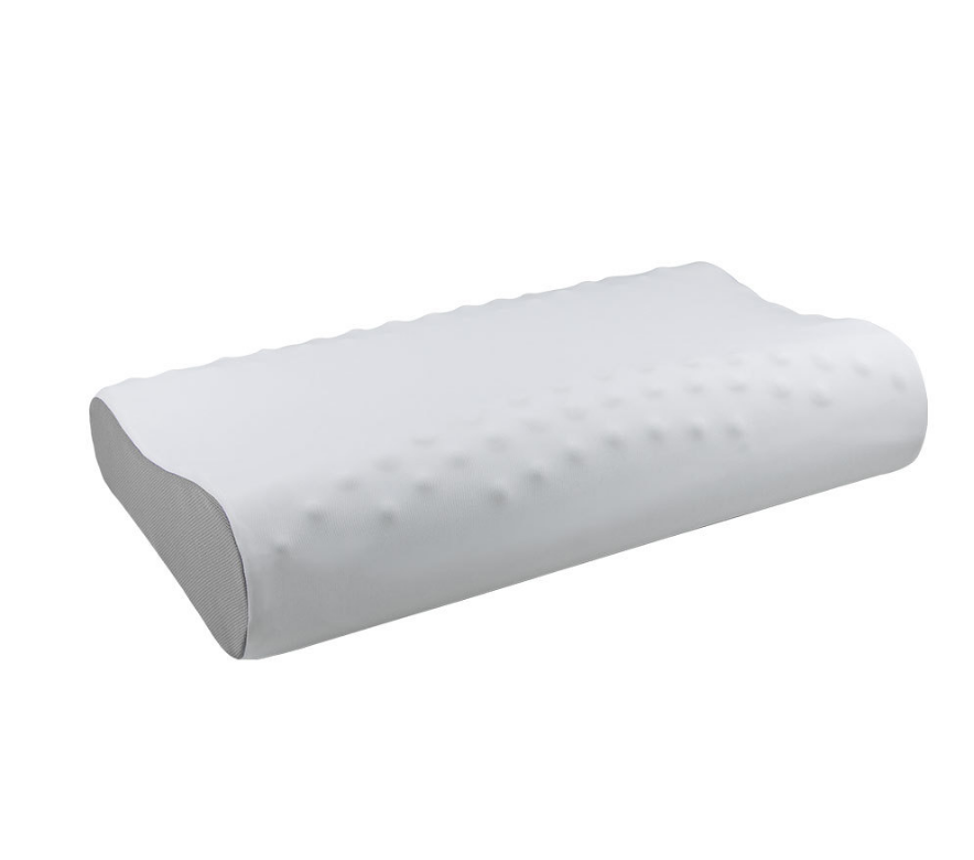 Memory foam pillow with massage function, high and low pillow