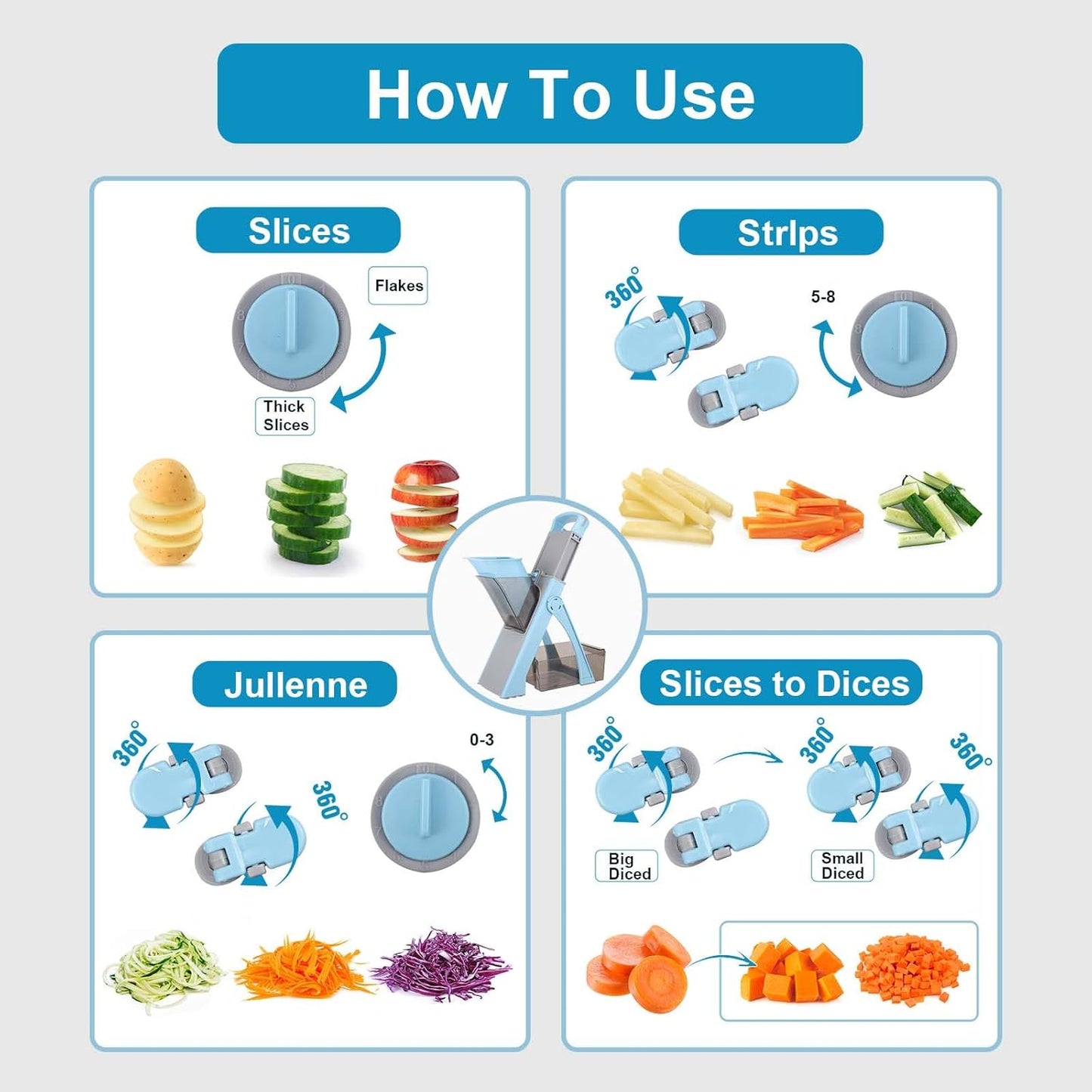 Vegetable Chopper,Mandoline Vegetable Slicer,Vegetable Cutte
