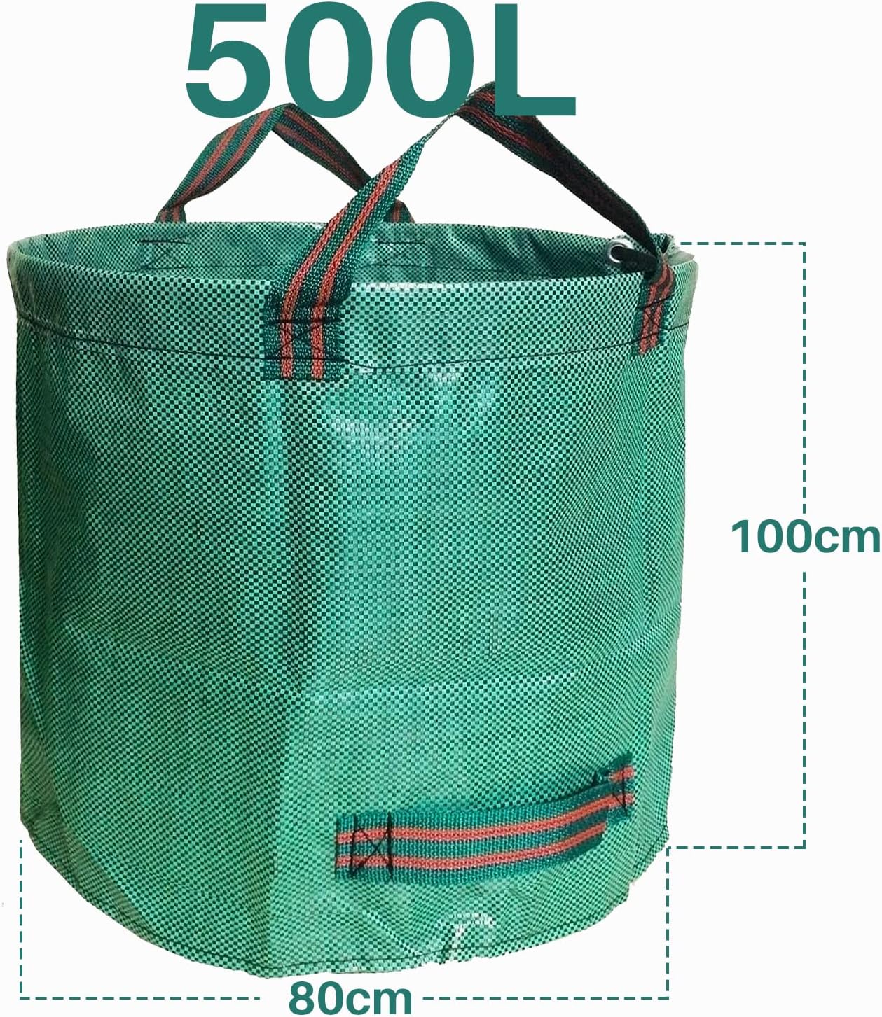 Singwow Robuste Gartensäcke – 500 L x 2 wiederverwendbare Säcke mit Griffen, ideal zum Sammeln von Abfällen, Blättern und Gras
