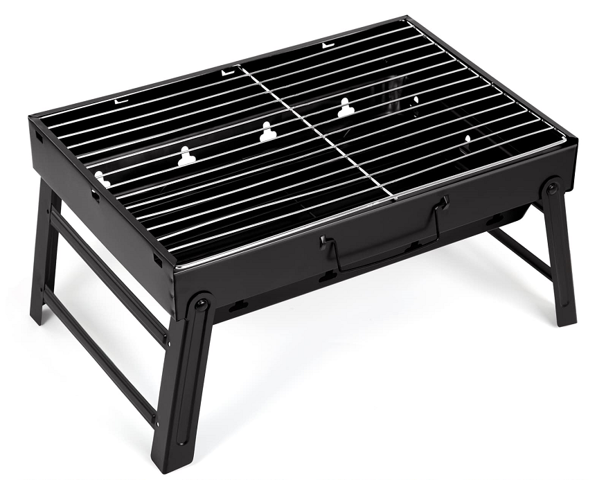 AGM Charcoal Barbecue, Portable Foldable BBQ Grill, Table Charcoal BBQ for Picnic, Travel, Garden, Camping-M size