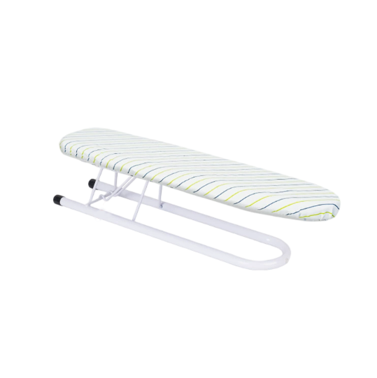 Two-Tone Striped Foldable Sleeve Ironing Board