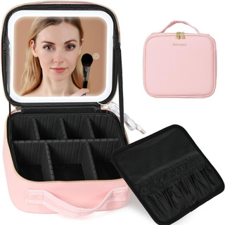 Makeup bag with LED light