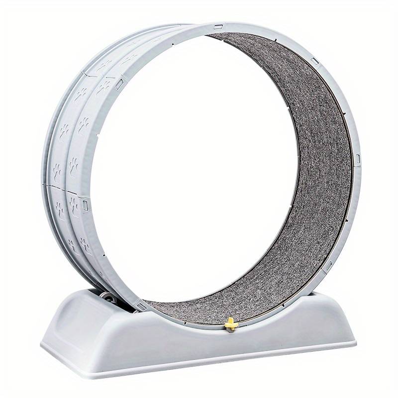 Gray Cat Treadmill | Silent Running Wheel for Indoor Cats to Stay Active & Healthy