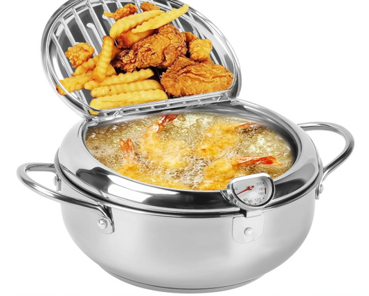 Commercial Japanese Deep Fryer – Stainless Steel High-Capacity Oil Pot for Restaurants & Food Stalls