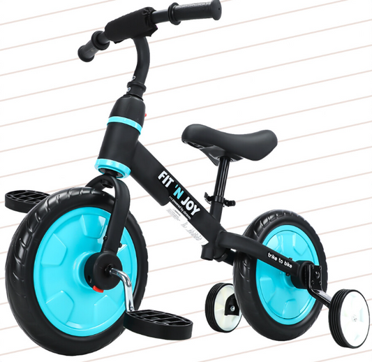 UBRAVOO Fit 'n Joy Kinderfahrrad Fahrräder, 4-in-1 Laufrad für Kinder mit Pedalen und Stützrädern, Trike-to-Bike Kinderrad für Jungen und Mädchen von 2 bis 5 Jahren (Rosa)