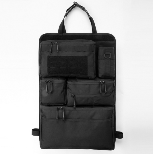 Heavy-duty tactical car back storage bag