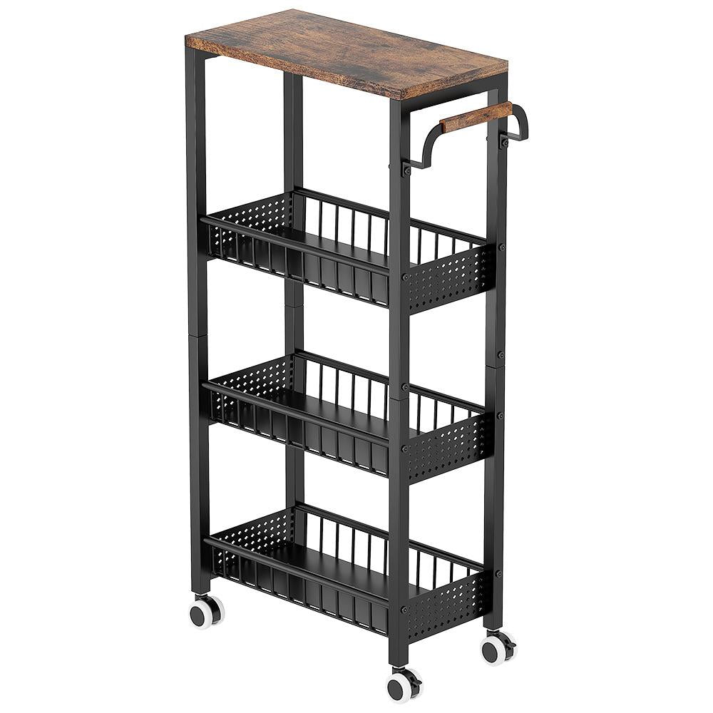 Rolling storage rack