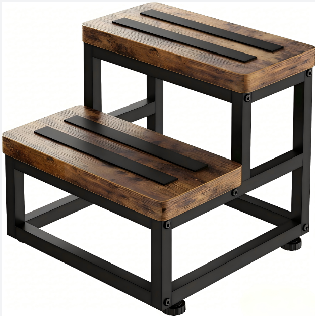Height-increasing double step stool