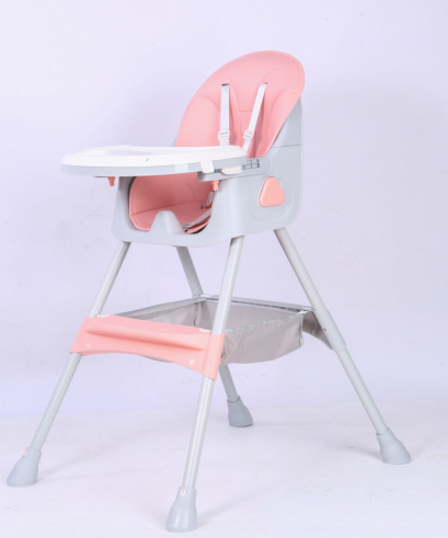 Baby High Chair with Detachable Toys Adjustable Height Feeding Seat for Toddlers Safe and Comfortable