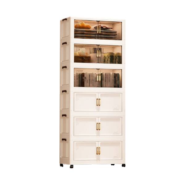 Mobile folding storage box