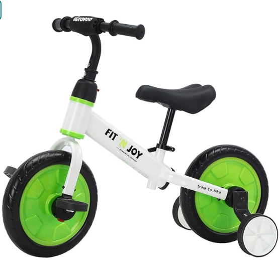 UBRAVOO Fit 'n Joy Kinderfahrrad Fahrräder, 4-in-1 Laufrad für Kinder mit Pedalen und Stützrädern, Trike-to-Bike Kinderrad für Jungen und Mädchen von 2 bis 5 Jahren (Rosa)