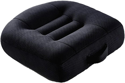 Car seat cushion/booster seat, seat cushion/chair cushion made of polyester, 40x40 ergonomic orthopedic for sitting, dining table chairs/office chair/wheelchair/garden chairs/sofa back black