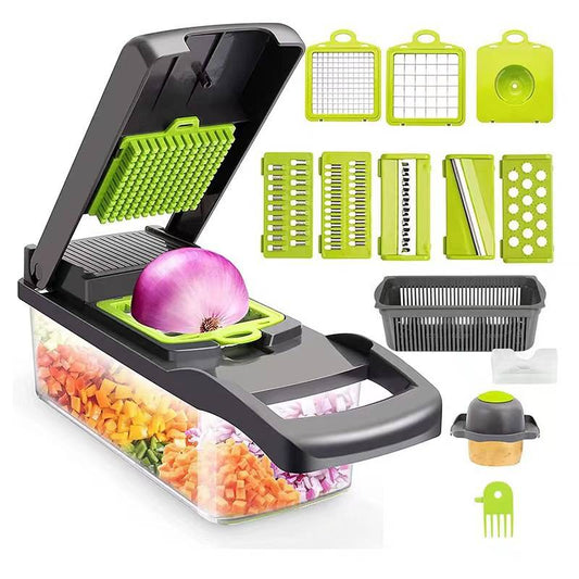 Vegetable Chopper, Vegetable Choppers Vegetable Cutter Mandoline Vegetables Slicer, Potato Chipper - Draining Basket, Onion Salad Food Fruits Choppers Manual, Kitchen Tools & Gadgets